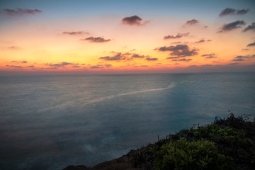 Fototapeta na wymiar sunset over the sea Israel