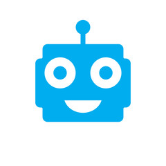 Bot logo template vector icon design. flat icon vector illustration for web or app