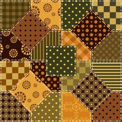 patchwork background with different patterns