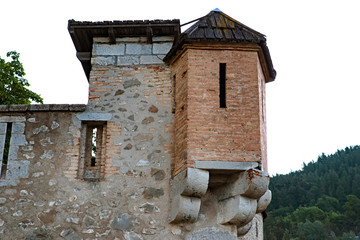 Detail of a citadel of Vauban in the Alps in France