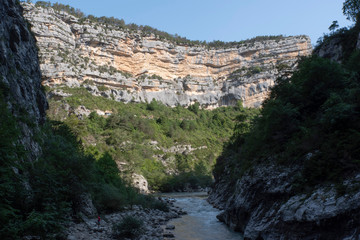 Landscape of the Gorges du Verdon in Provence in France