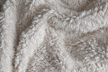 The texture of gray woolen knitted surface