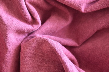 pink cloth. Texture for the background. Cotton material.