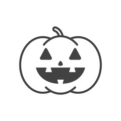 halloween pumpkin with face character