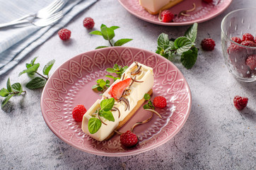 White chocolate dessert