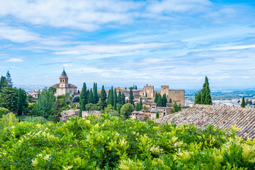 Fototapeta na wymiar Alhambra Palace at daytime, Andalusia, Granada
