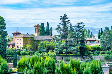 Fototapeta premium Alhambra Palace at daytime, Andalusia, Granada