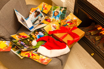 autumn photo album christmas hat