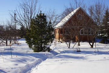 house in winter