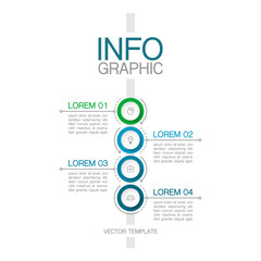 Vector iInfographic template for business, presentations, web design, 4 options.
