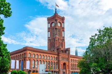 Red Town Hall (Rotes Rathaus) on Alexanderplatz, Berlin, Germany © Mistervlad