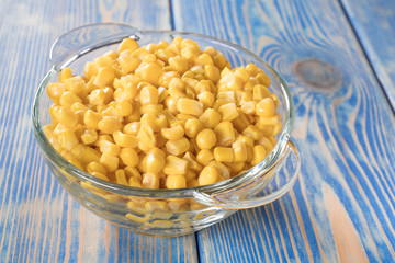 Sweet corn grains.