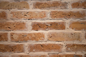 Brick wall background underground
