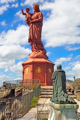 The statue of Notre-Dame de France is a monumental cast iron work located in the city of Puy-en-Velay in the Auvergne region, in central France