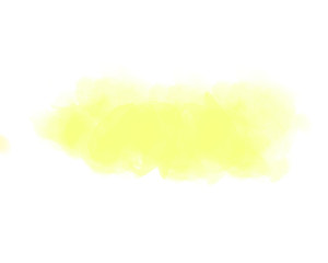 Beautiful yellow watercolor abstraction on a black background