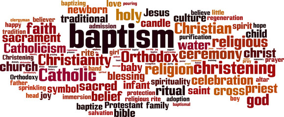 Baptism word cloud
