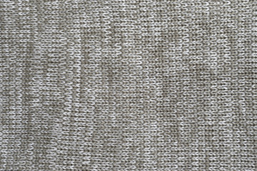 White and light brown melange yarn fabric knitted texture background