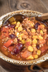 Mexican chili con carne.