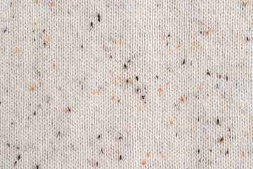 Beige melange fabric knitted texture background. Cotton jersey.  - Powered by Adobe