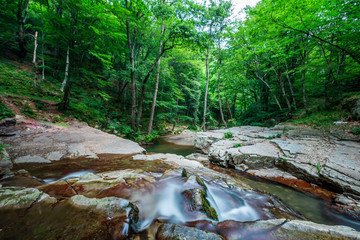 Sergen, double welding waterfall, Vize Kirklareli (Turkish Sergen Cifte Kaynaklar Selalesi)