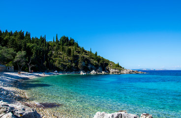 October day at Orkos beach, Paxos, Greece