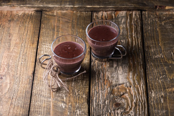 Hot chocolate, cozy autumn