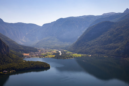 Obertraun view from Skywalk World Heritage View Point