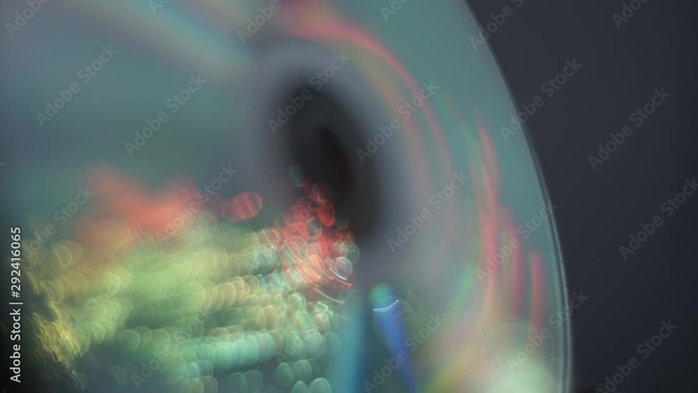 Poster Beautiful abstract circle of shine with particle space  background.