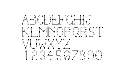 Angle Motif Typeface Font