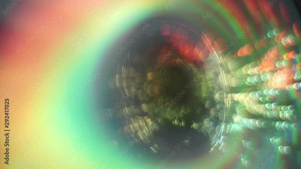 Poster Beautiful abstract circle of shine with particle space  background.