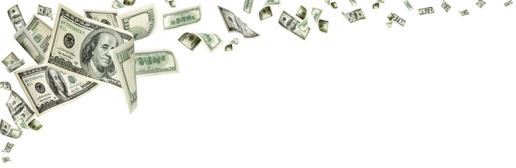 Dollar sign. American money. Cash background, us bill. Money fal