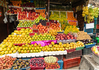 Fototapeta na wymiar Fruit in the local market of India