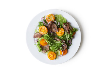 salad with roast beef