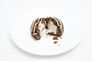 chocolate cake with coconut fill