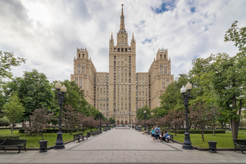 Obraz premium Seven Sisters, Historical Skyscrapers in American Style, Moskow Russia