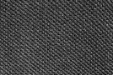 Black and white background. Woven fabric texture. Closeup