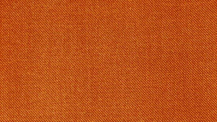 Poster Orange woven fabric texture. Textile background. Closeup © ed2806