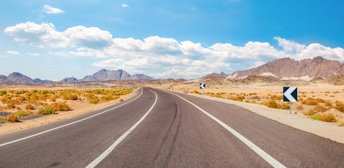 Panorama of road