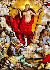 Auferstehung, Glasfenster, Münster, Freiburg im Breisgau