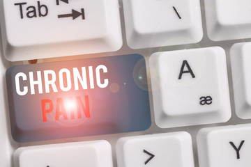 Handwriting text Chronic Pain. Conceptual photo pain that is ongoing and usually lasts longer than...