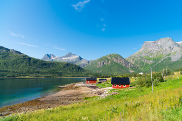 Fototapeta na wymiar traditional norwegian houses