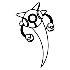 Isolated technology robot vector design