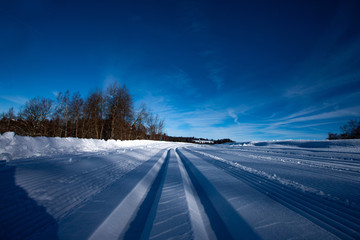 cross country skiing in Switzerland - Swiss Alps