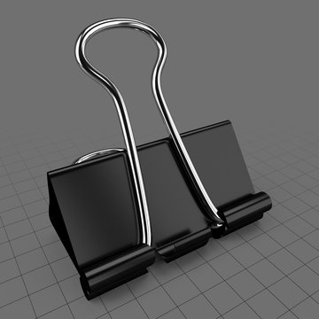 Closed binder clip