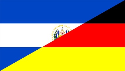 germany el salvador half flag