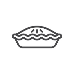 Pie vector icon, simple sign for web site and mobile app.