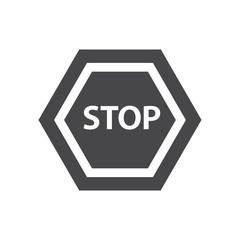 Stop vector icon, simple sign for web site and mobile app.