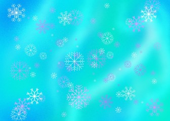 christmas background with snowflakes