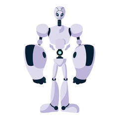 Isolated technology robot vector design