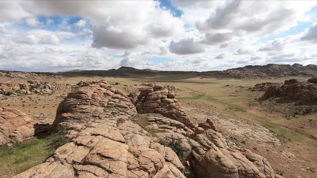 Baga Gazariin Chuluu, rock formations at the Gobi Desert, Mongolia